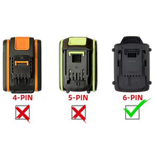 Lade das Bild in den Galerie-Viewer, Stanley V20 auf WORX 20V PowerShare (Orange) Batterieadapter