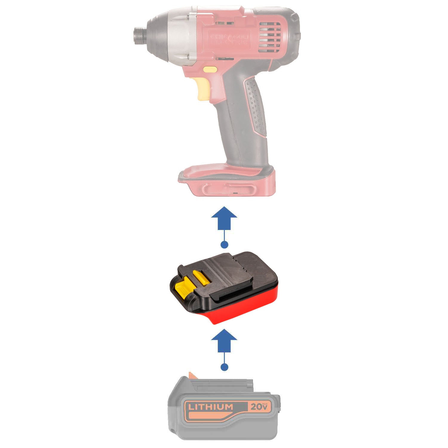Black and Decker to Chicago Electric Battery Adapter – Power Tools