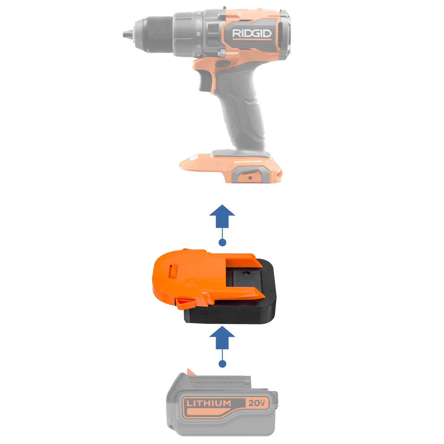Black and Decker Battery Adapter to RIDGID – Power Tools Adapters