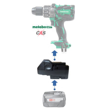 Load image into Gallery viewer, Bosch (Green) 18V to Metabo HPT 18V Battery Adapter