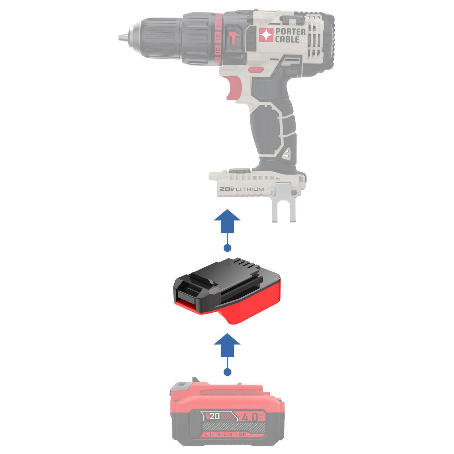 Craftsman Battery Adapter to Porter Cable – Power Tools Adapters