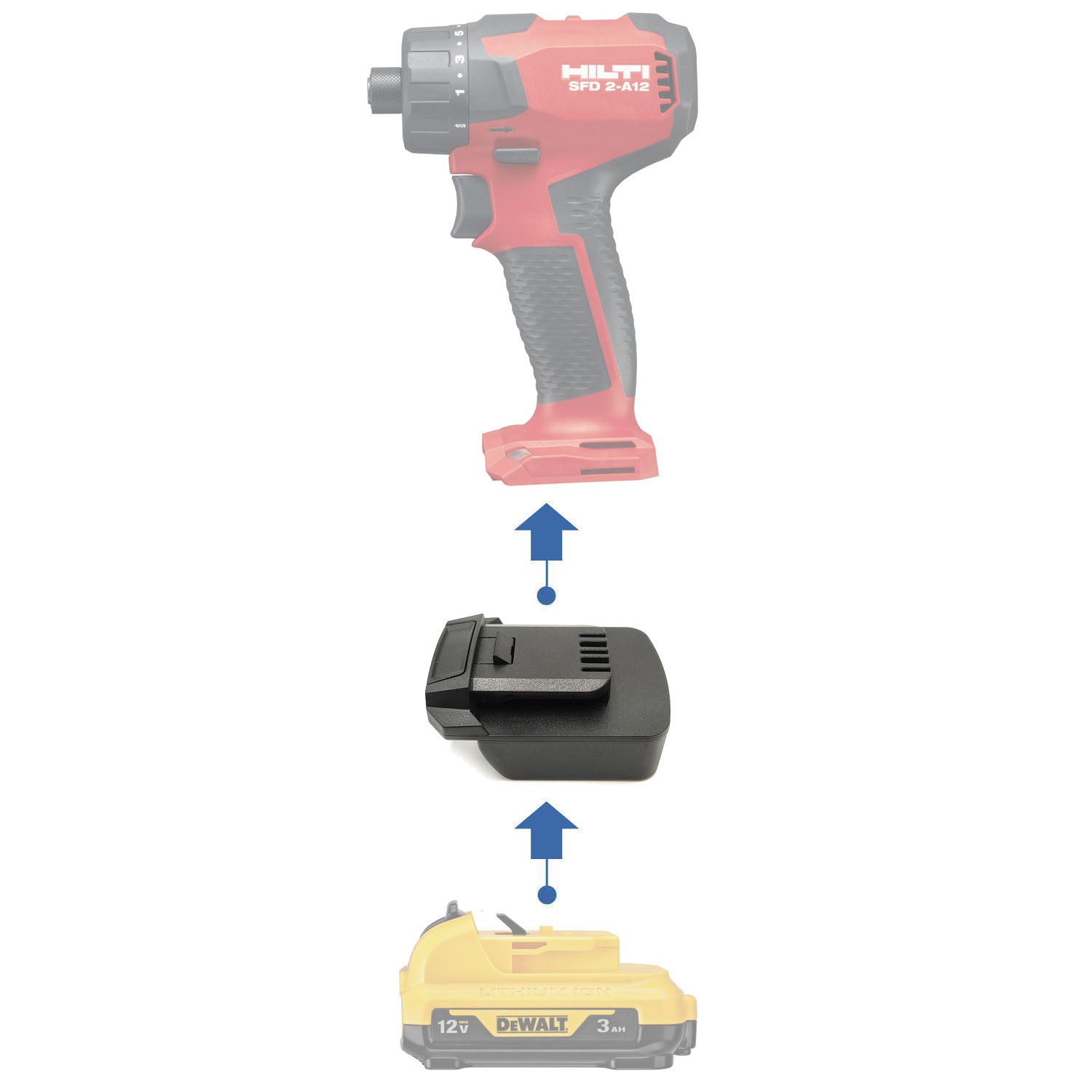 DeWalt Battery Adapter to Hilti – Power Tools Adapters