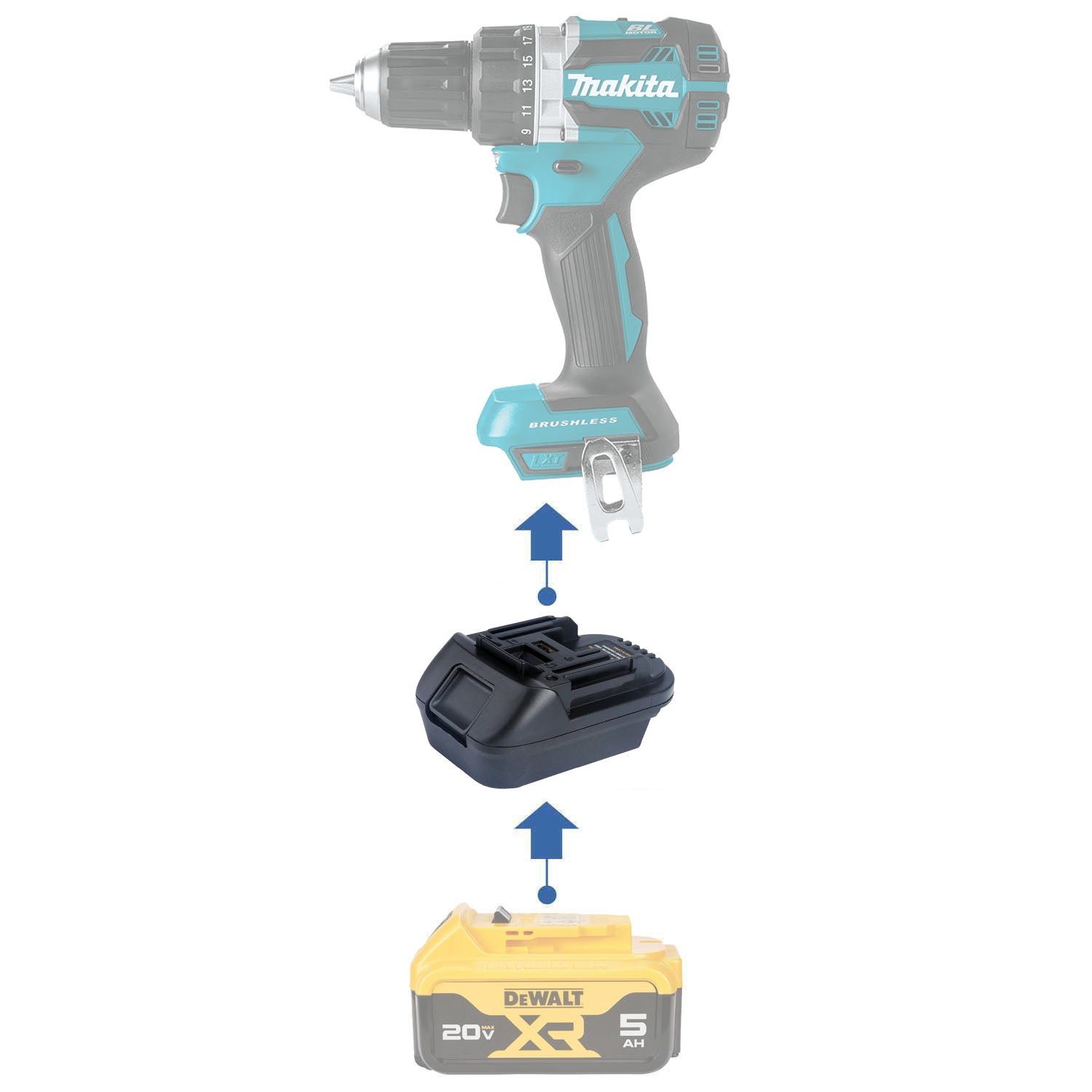 DeWalt Battery Adapter to Makita – Power Tools Adapters