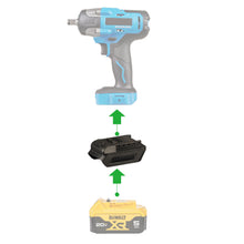 Load image into Gallery viewer, DeWalt 20V to Mastercraft 20V (Blue) Battery Adapter