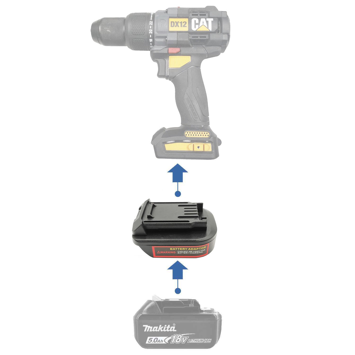 Makita Battery Adapter to CAT – Power Tools Adapters