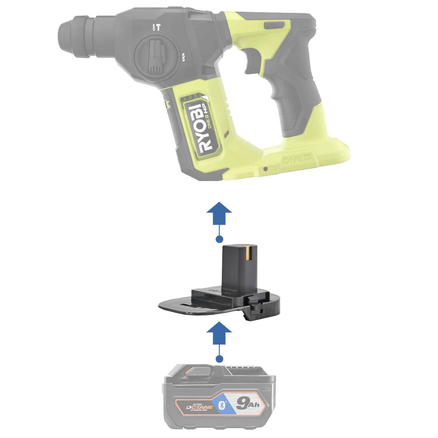 peg perego ryobi battery adapter RIDGID 18V to Ryobi 18V Battery Adapter