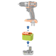 Lade das Bild in den Galerie-Viewer, Ryobi 18V auf AEG 18V Batterieadapter