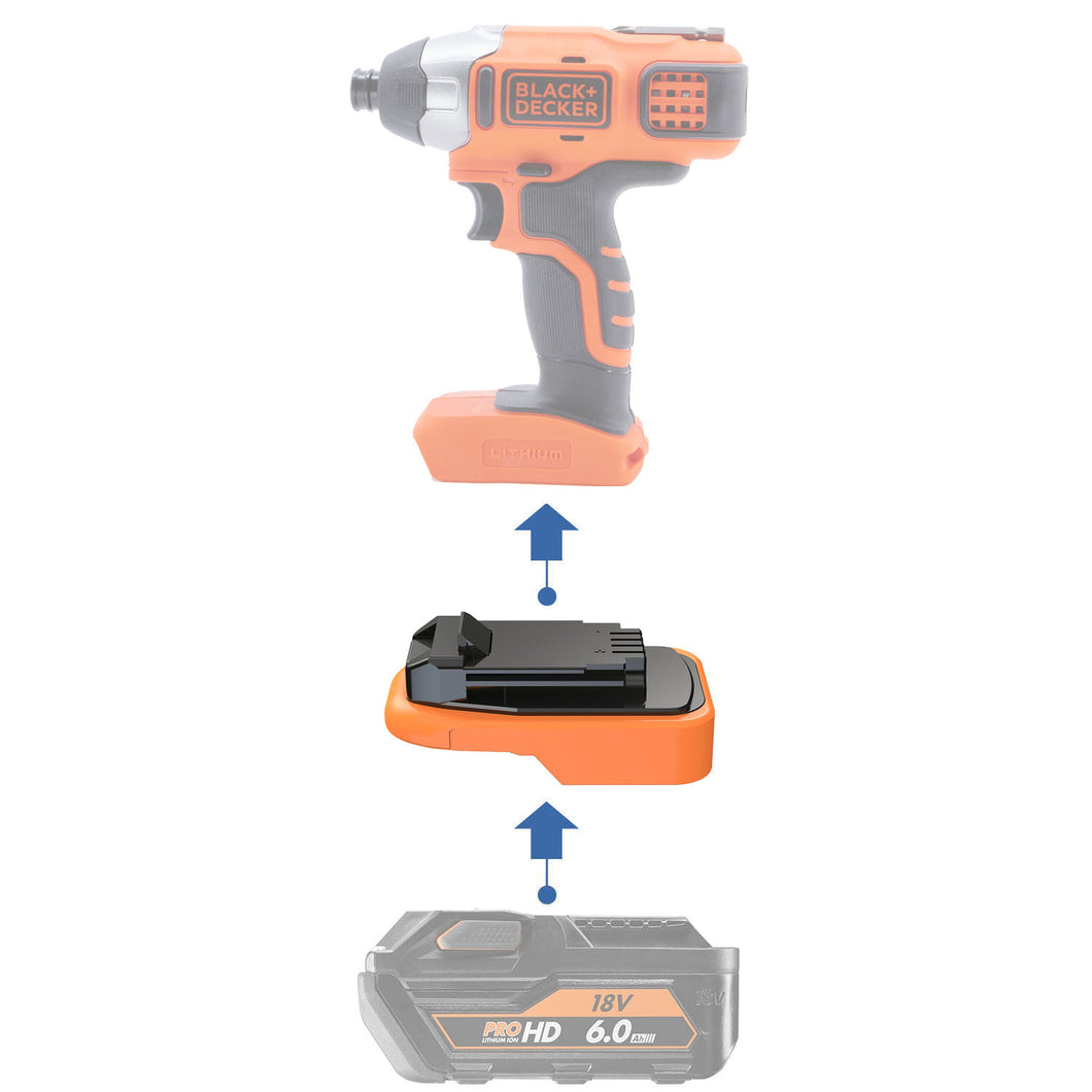 AEG 18V auf Black and Decker 20V Batterieadapter
