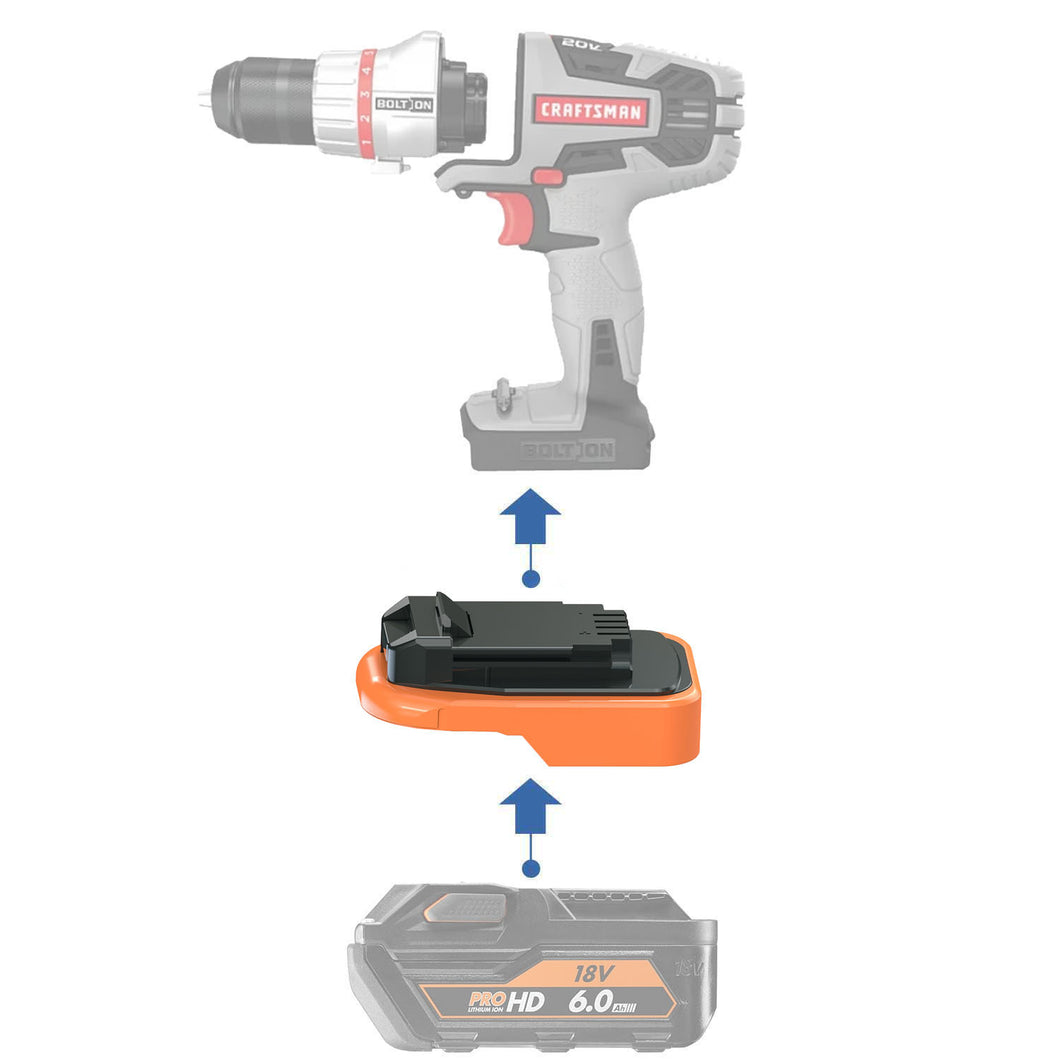 AEG 18V à Craftsman Bolt-On 20V Adaptateur de Batterie