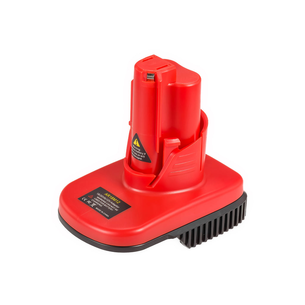 Adaptateur de batterie AEG 18V vers Milwaukee 12V