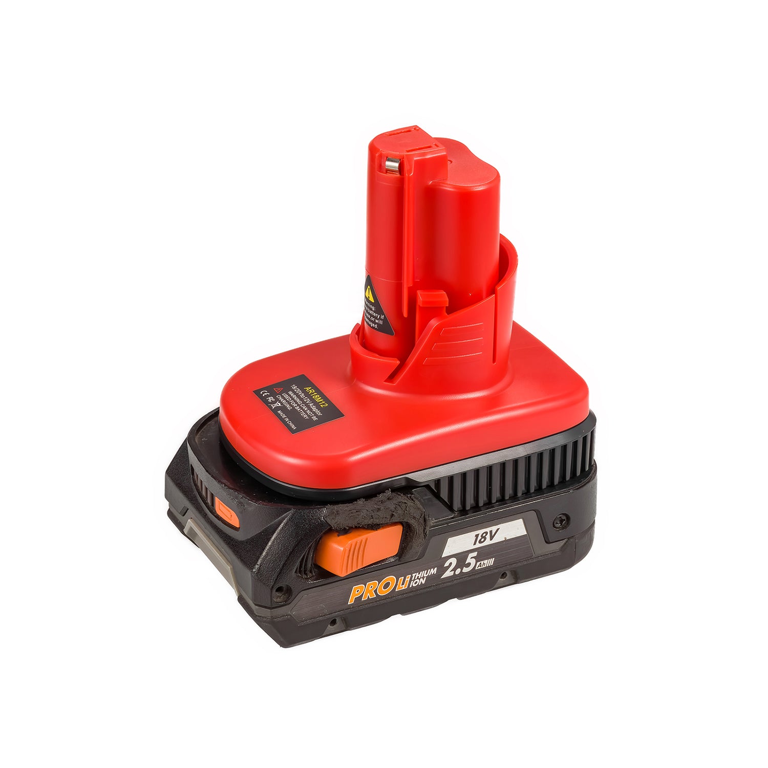 Adaptateur de batterie AEG 18V vers Milwaukee 12V