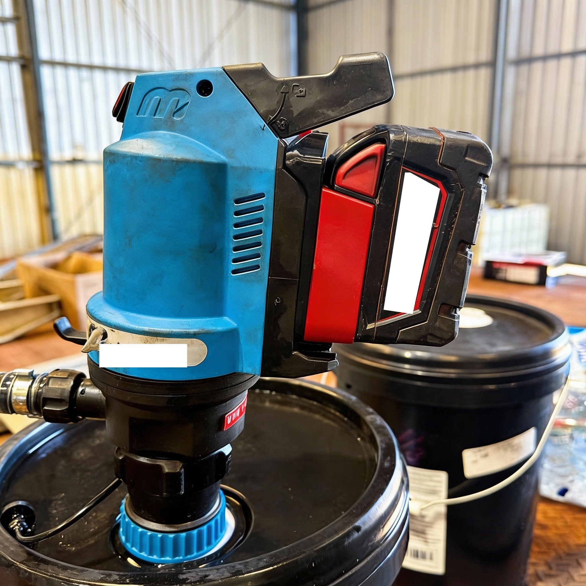 Adaptateur de batterie Milwaukee 18V vers MacNaught 18V (pompe, pistolet à graisse)