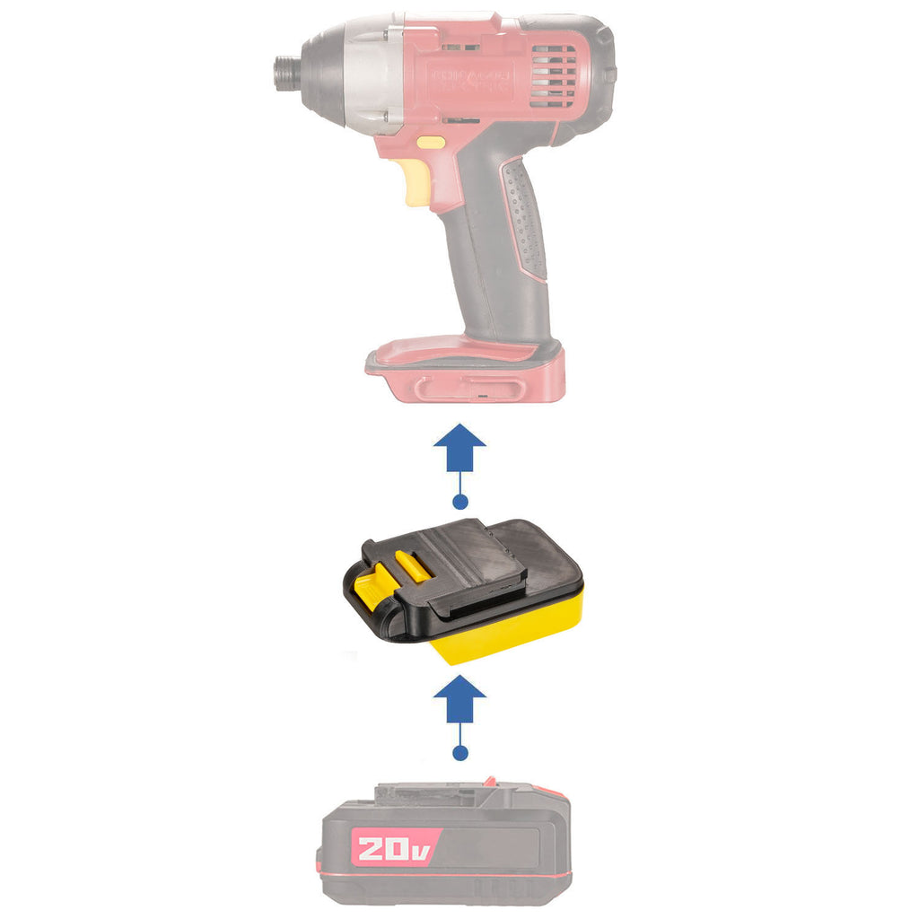 Bauer 20V auf Chicago Electric 18V Batterieadapter