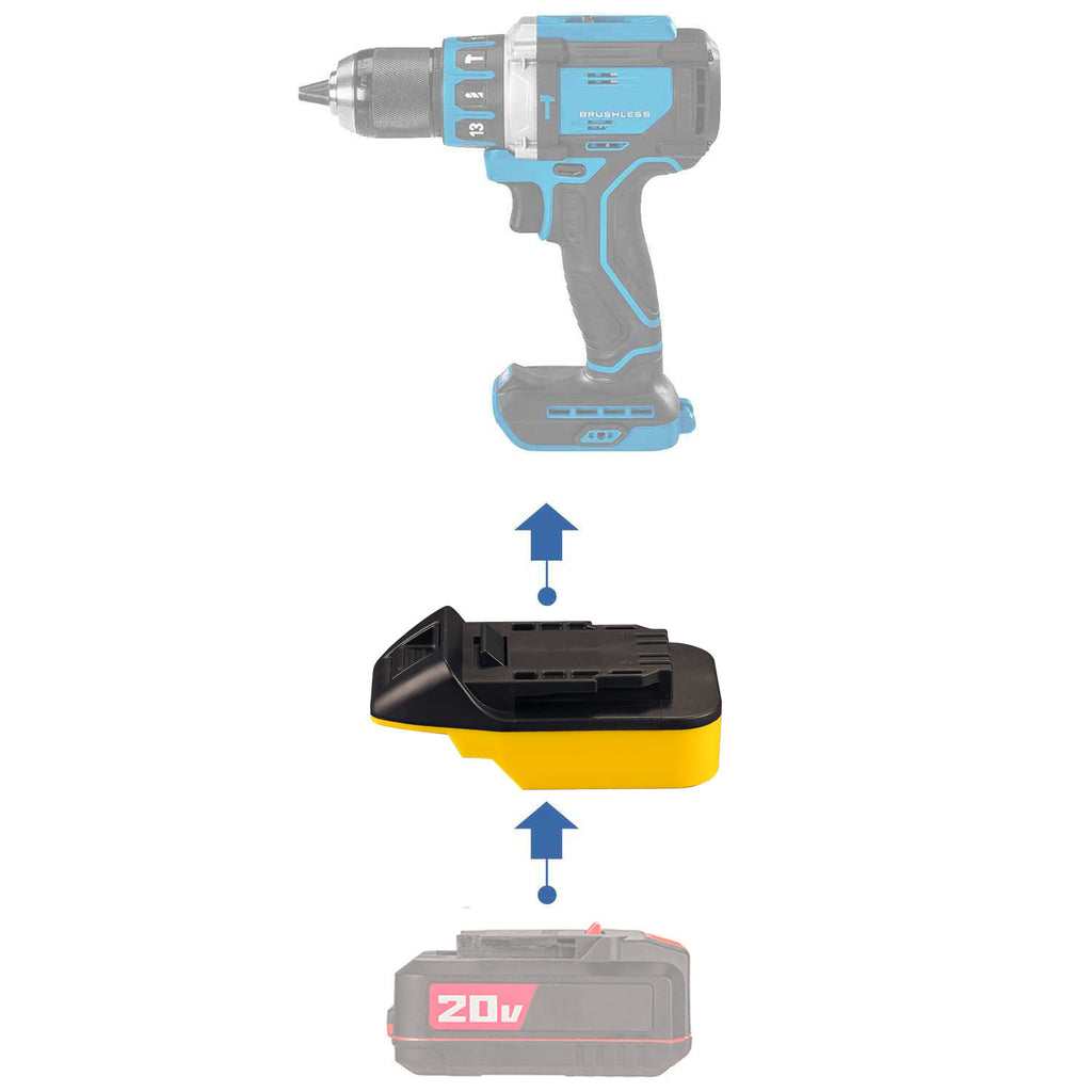 Bauer 20V auf Hercules 20V Batterieadapter