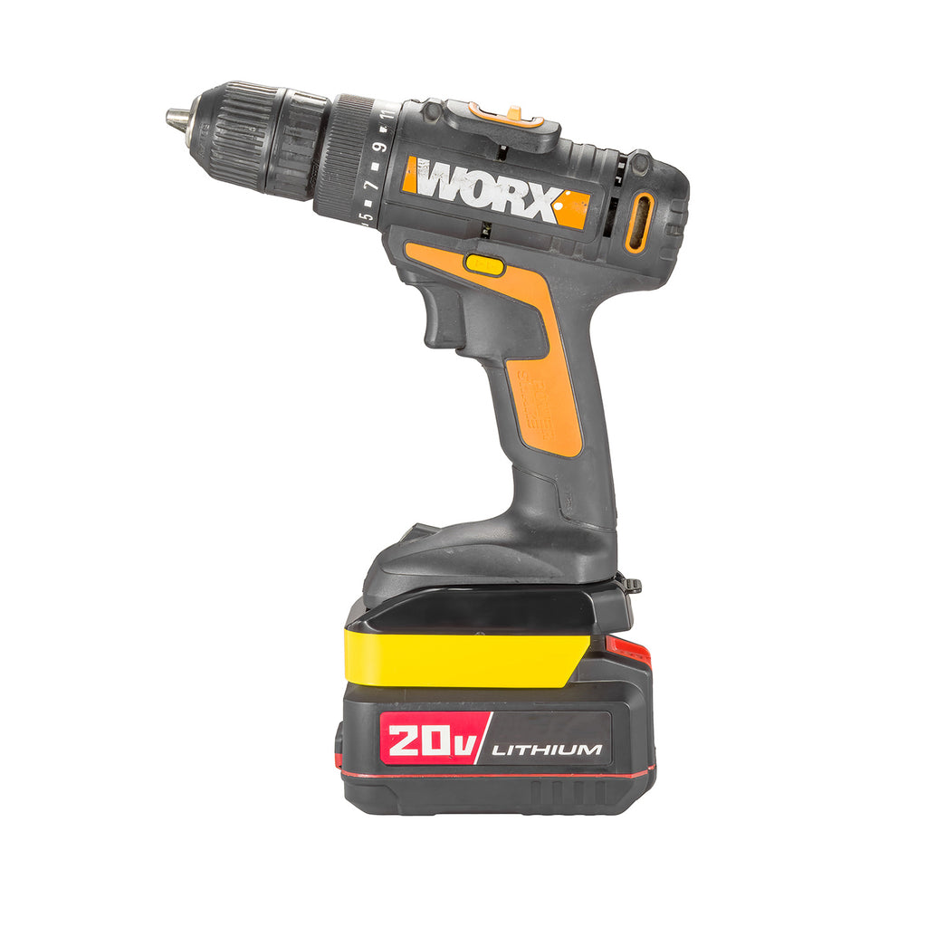 Bauer 20V auf WORX 20V PowerShare (Orange) Batterieadapter
