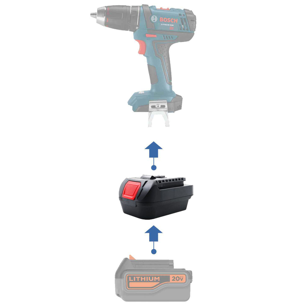 Black and Decker 20V à Bosch 18V Adaptateur de Batterie