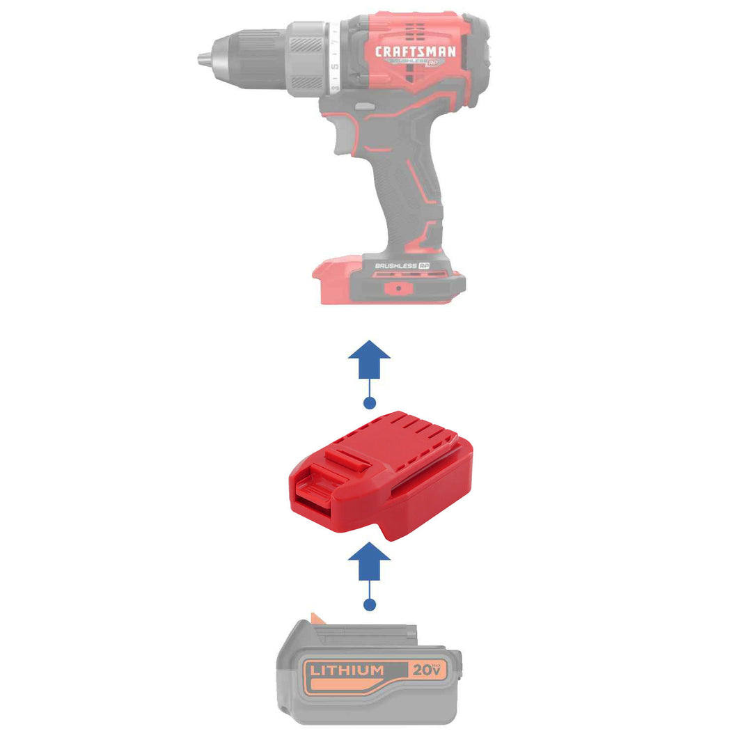 Black & Decker 20V à Craftsman 20V Adaptateur de Batterie