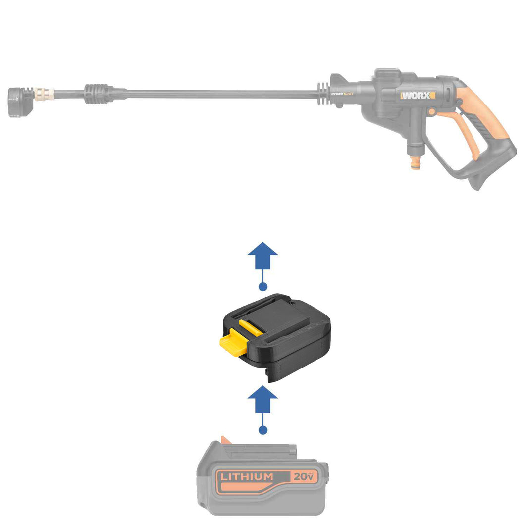 Black and Decker 20V to WORX 20V (US/Canada, 6 Pins) Battery Adapter