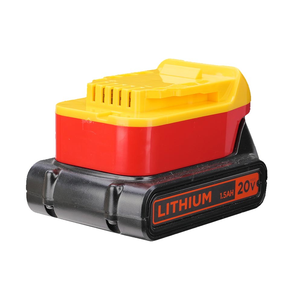 Adaptateur de batterie Black and Decker 20V vers DeWalt 20V