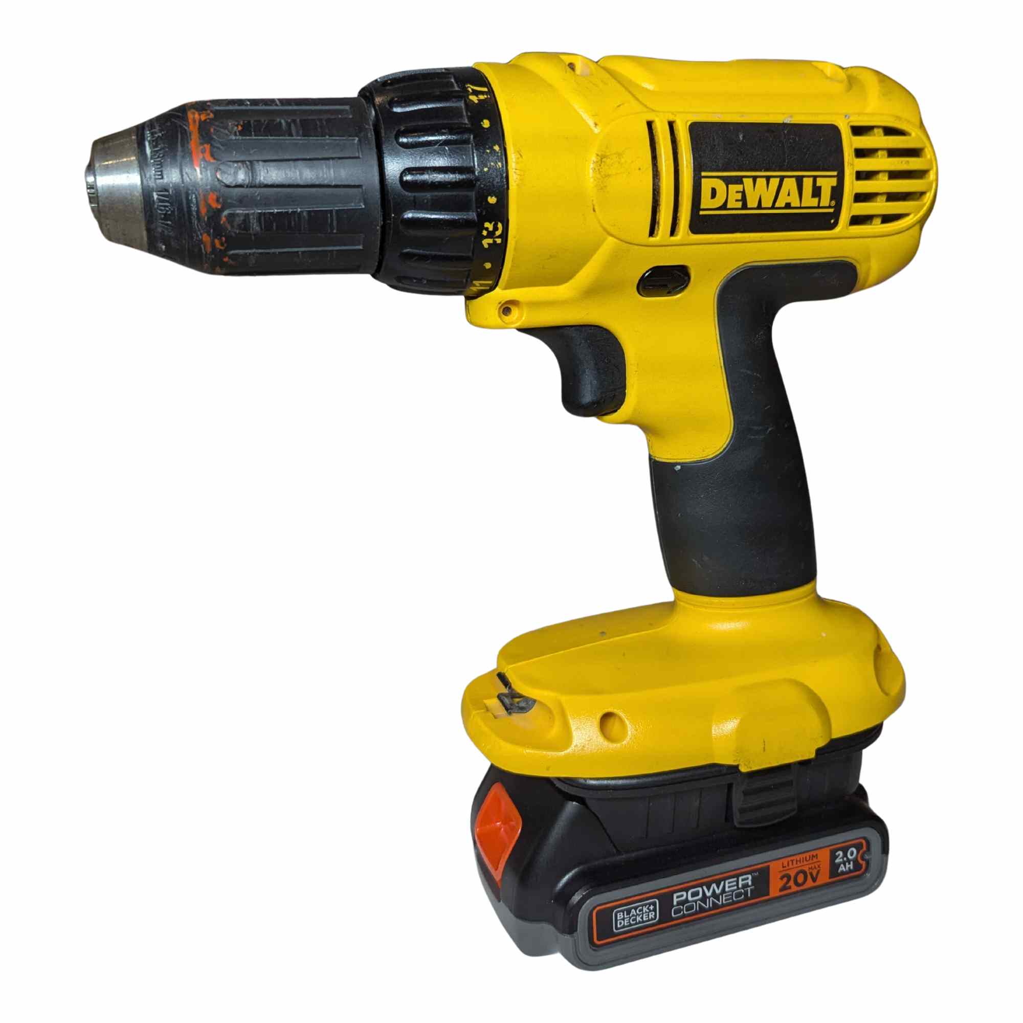 Black and Decker 20V auf DeWalt 18V Ni-Cd Akkuadapter