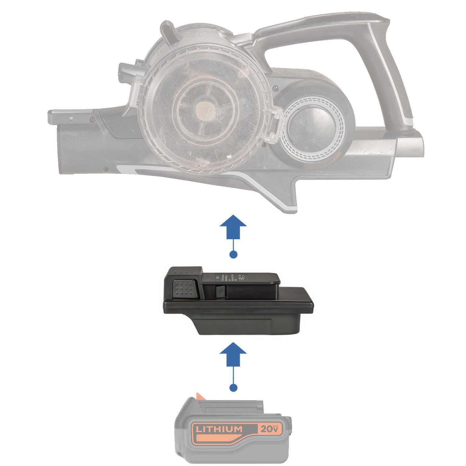 Adaptateur de batterie Black and Decker 20V vers Hoover 20V ONEPWR