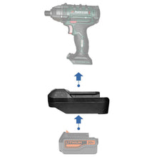 Lade das Bild in den Galerie-Viewer, Black and Decker 20V auf Parkside X20V Batterieadapter
