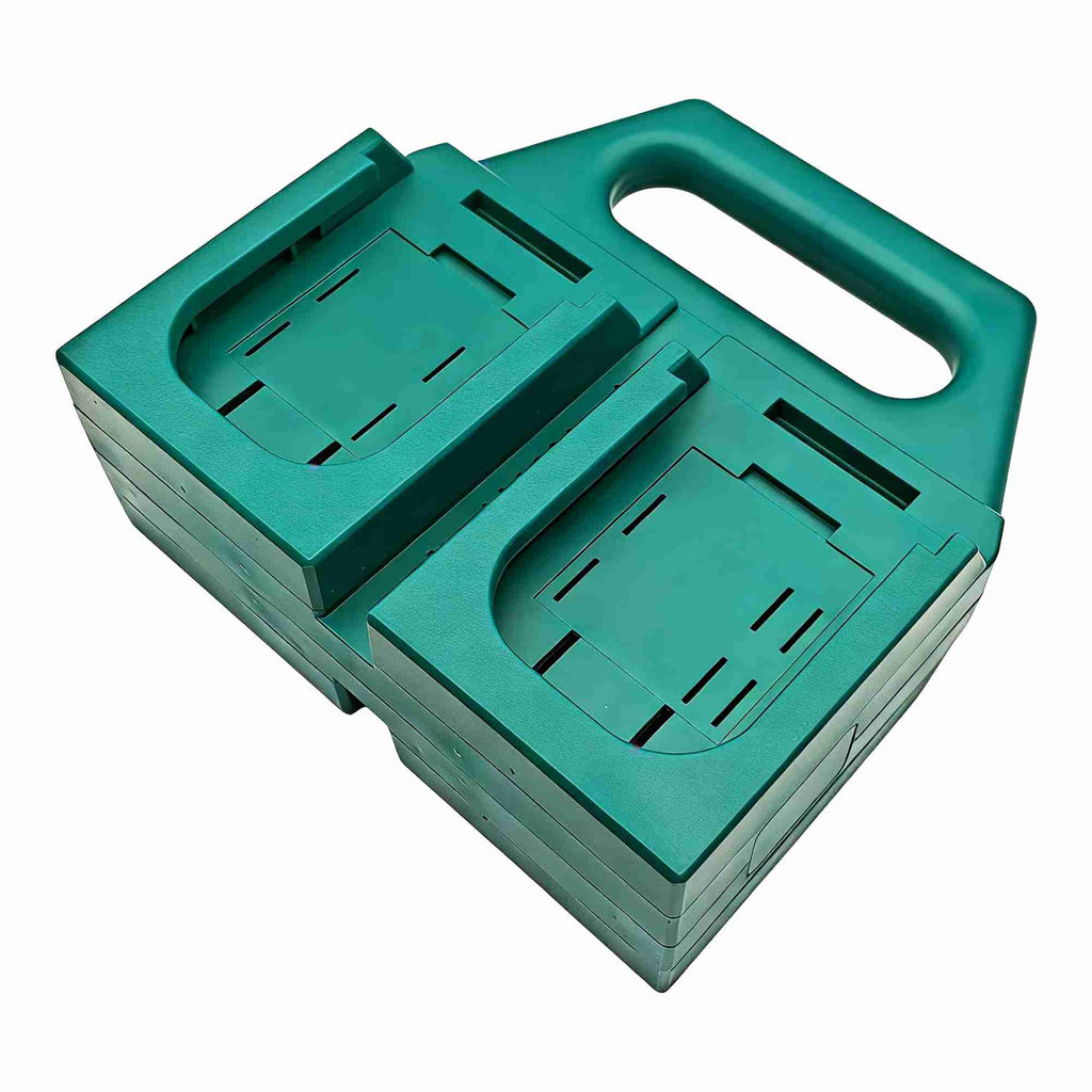 4-fach-Akkuhalter und Träger für Bosch Professional (Blau) GBA 18V Akkus