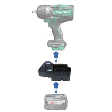 Lade das Bild in den Galerie-Viewer, Bosch (Grün) 18V auf Hikoki 18V Batterieadapter
