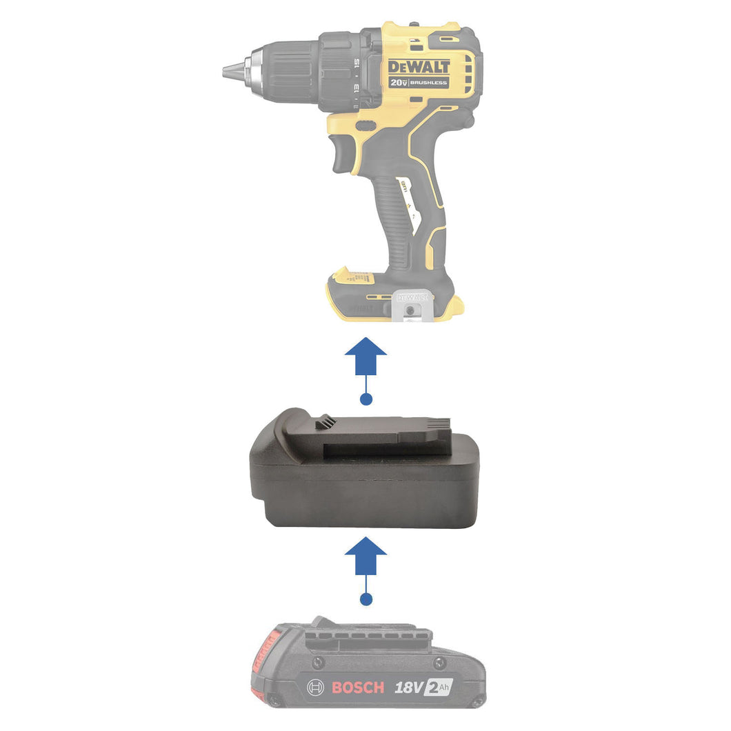 Bosch (Blau) 18V auf DeWalt 20V Batterieadapter