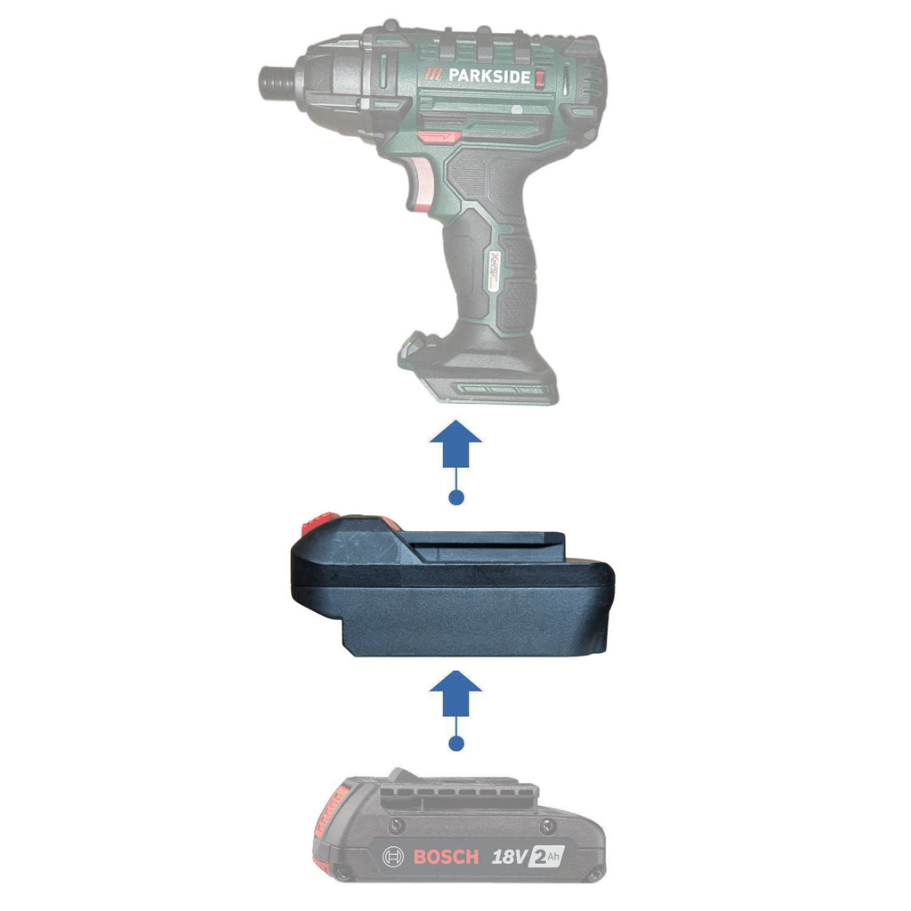 Bosch (Bleu) 18V vers Parkside X20V Adaptateur de batterie