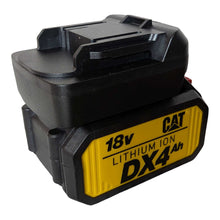 Lade das Bild in den Galerie-Viewer, CAT 18V auf Makita 18V Batterieadapter
