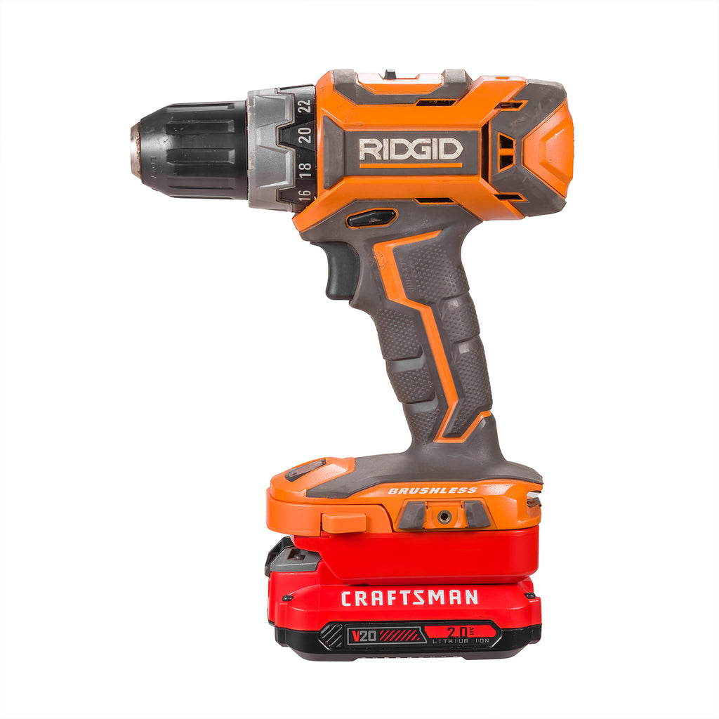Adaptateur de batterie Craftsman 20V vers RIDGID 18V