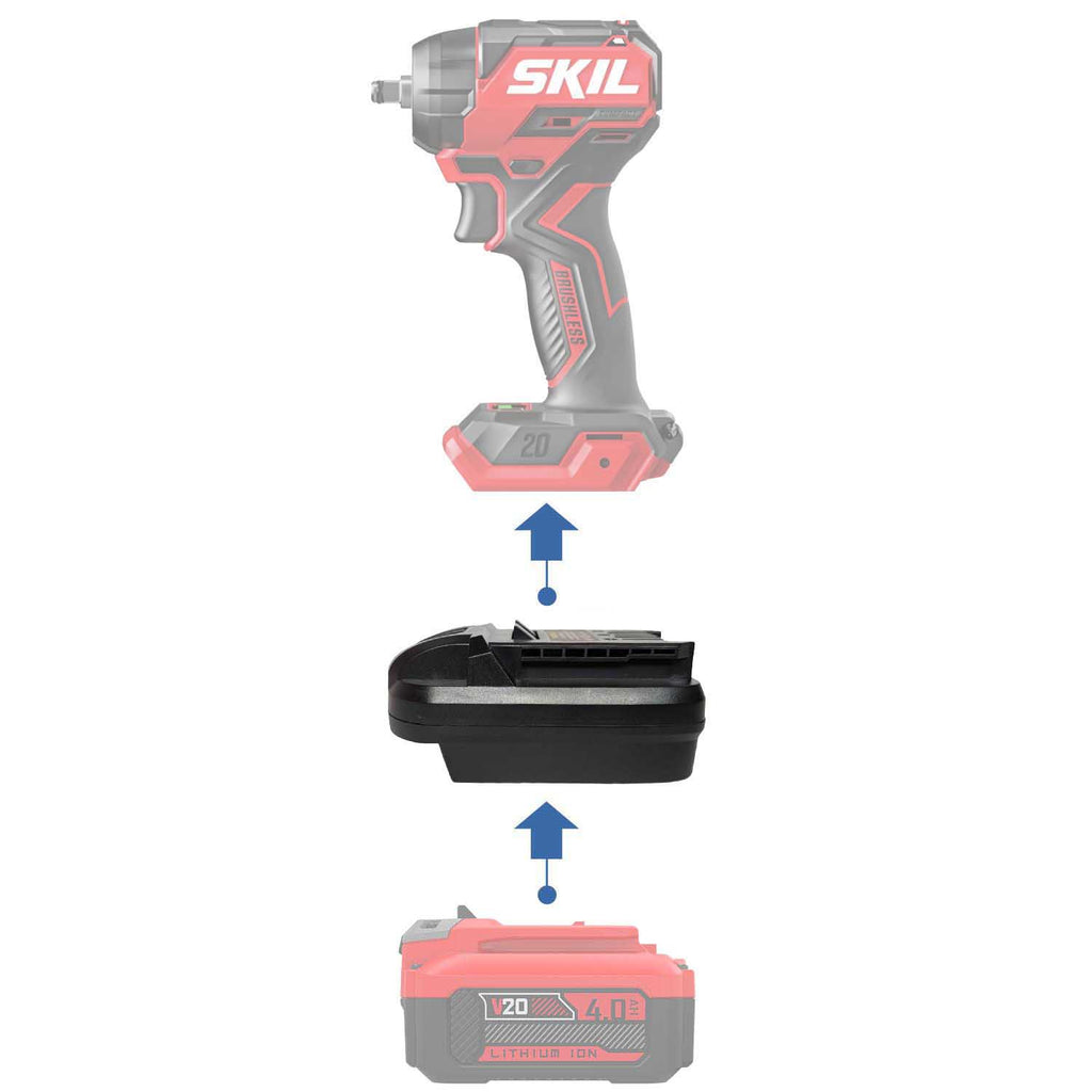 Craftsman 20V to SKIL 20V Battery Adapter