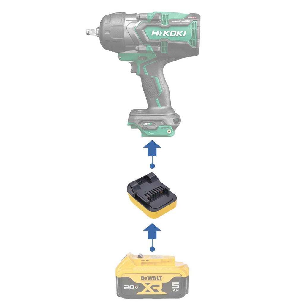 DeWalt 20V auf Hikoki 18V Batterieadapter