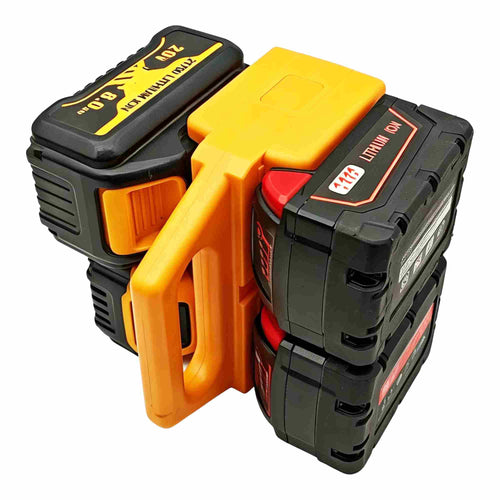 4-fach-Akkuhalter und Träger für DeWalt 20V MAX / 18V XR Akkus