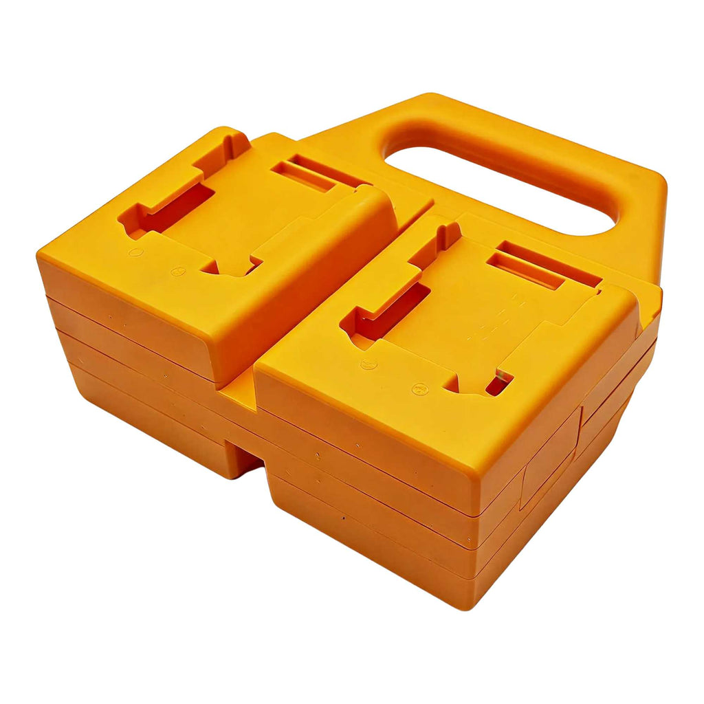 4-Bank Battery Holder & Carrier for DeWalt 20V MAX / 18V XR Batteries