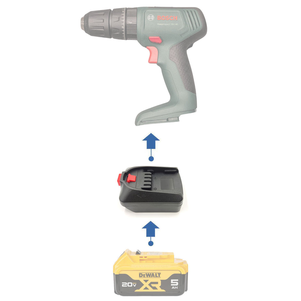 DeWalt 20V to Bosch (Green) 18V Battery Adapter