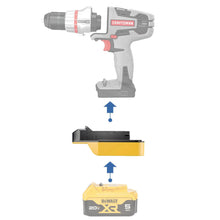 Lade das Bild in den Galerie-Viewer, DeWalt 20V zu Craftsman Bolt-On 20V Akku-Adapter
