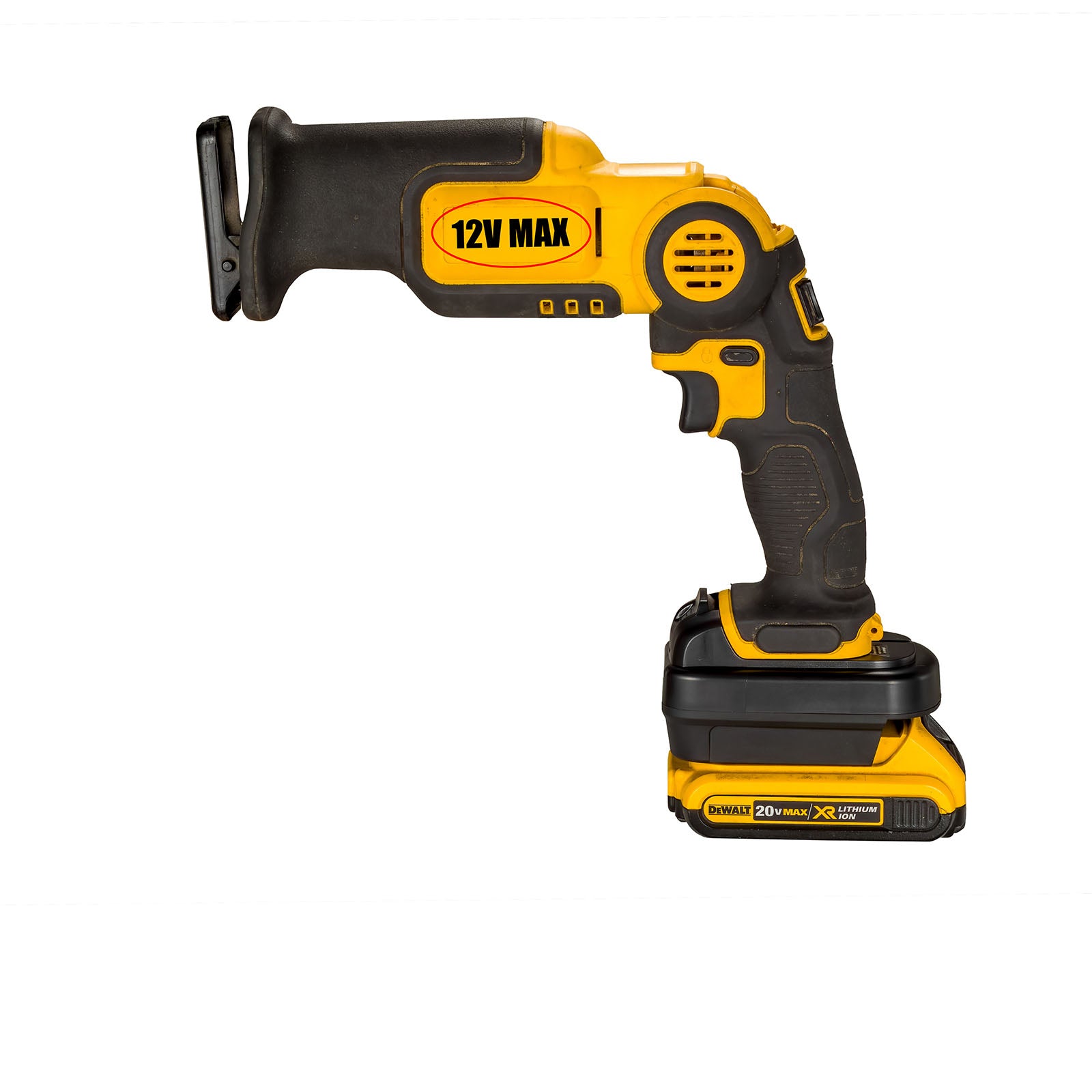 DeWalt 20V auf DeWalt 12V Batterieadapter
