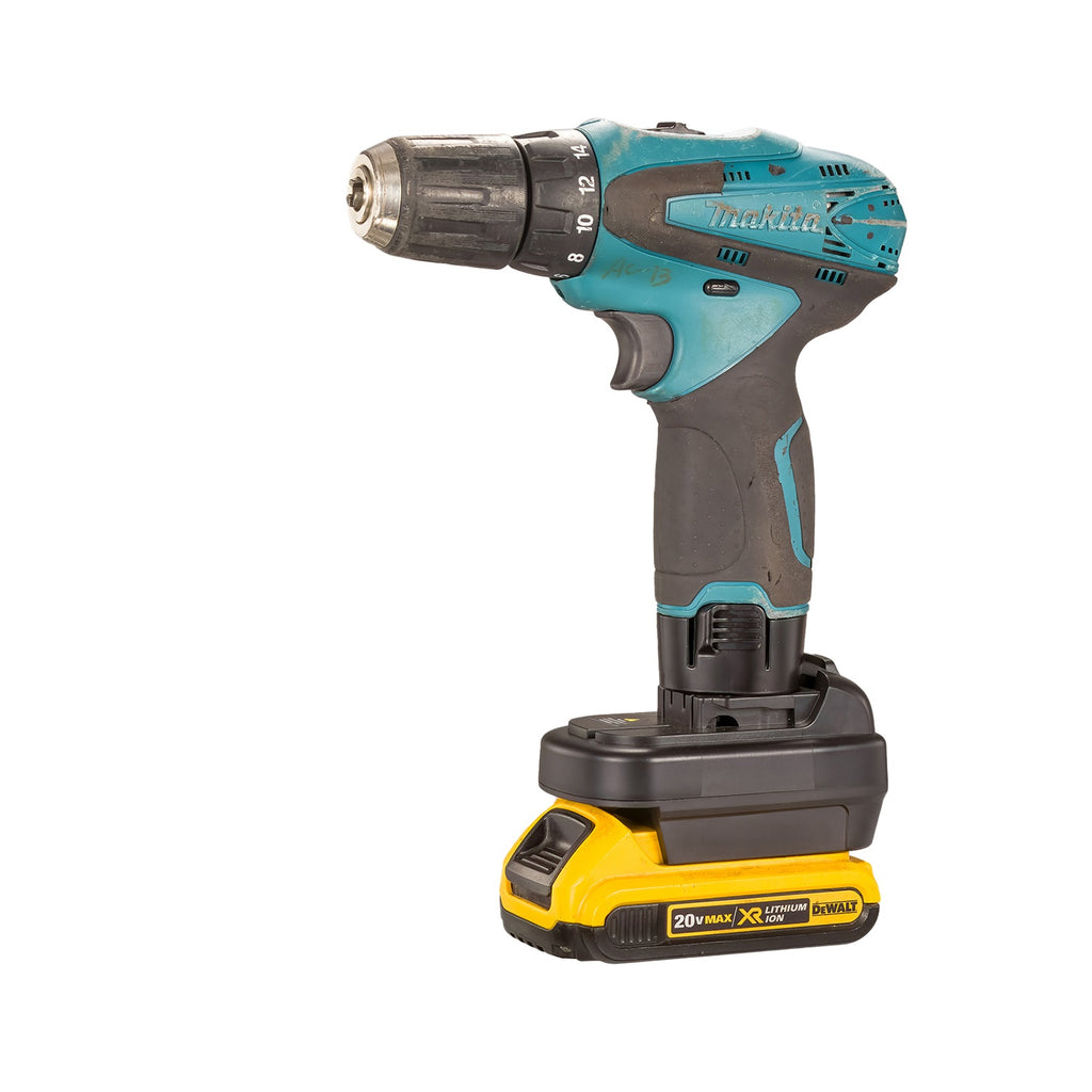 DeWalt 20V vers Makita 10,8V CXT (style à broches) Adaptateur de batterie