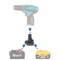 DeWalt 20V vers Makita 10,8V CXT (style à broches) Adaptateur de batterie