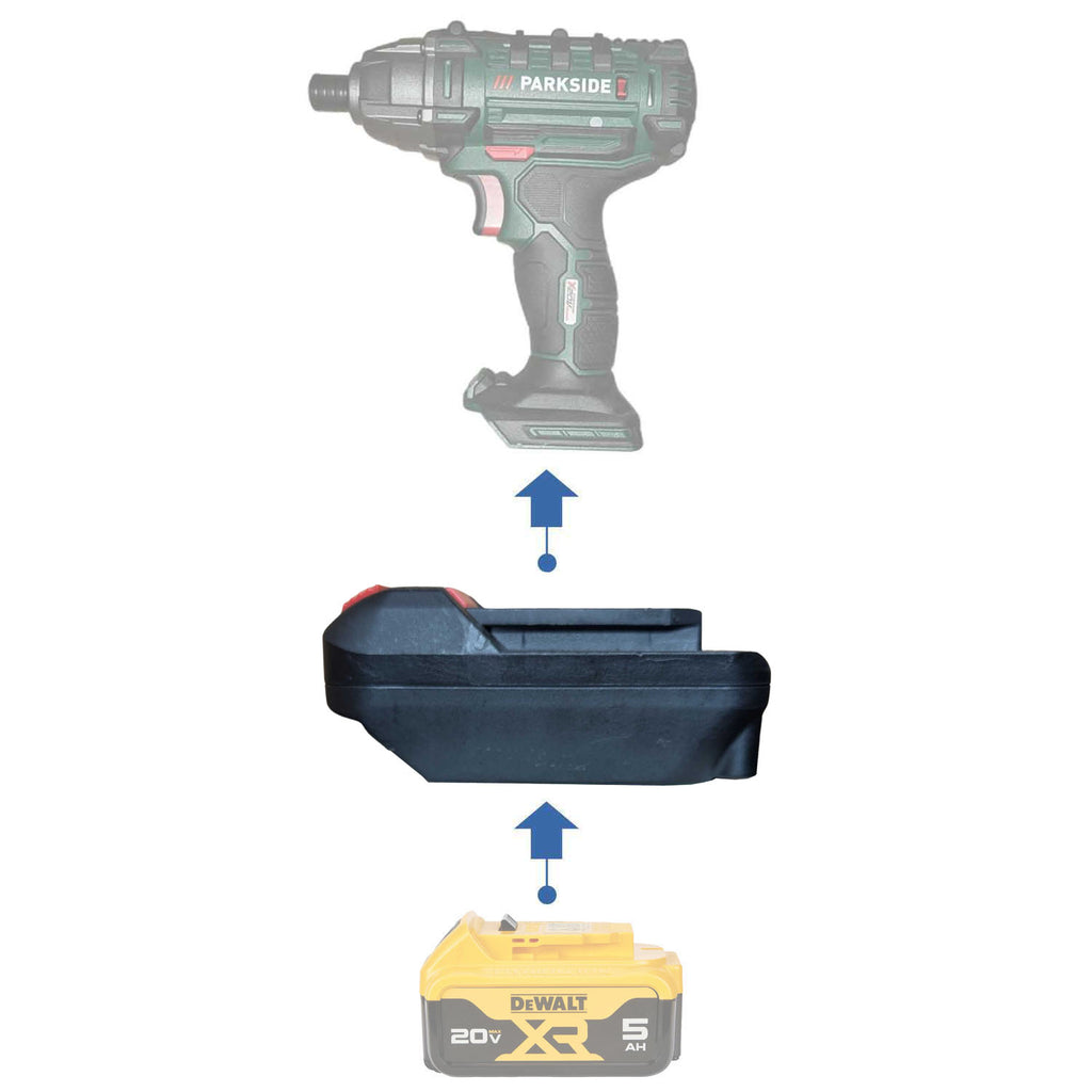 DeWalt 20V auf Parkside X20V Akkuadapter