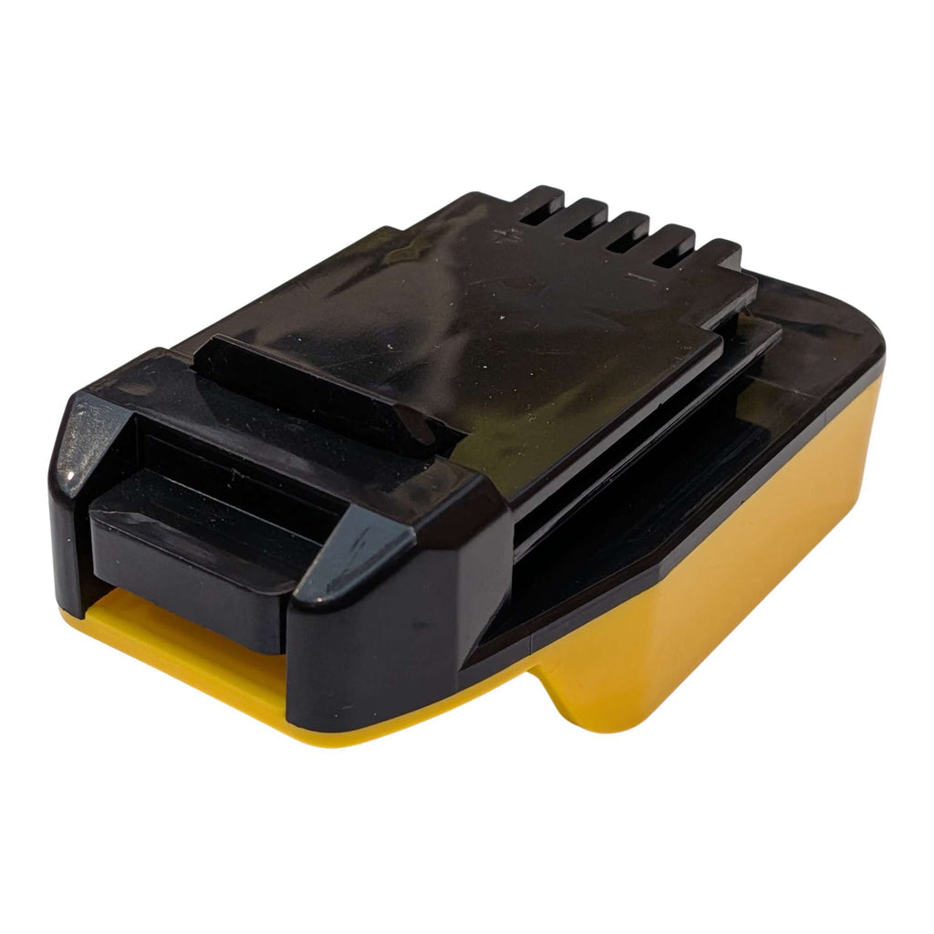 DeWalt 20V MAX to Porter Cable 20V battery adapter - tool-side plate with rail and fins