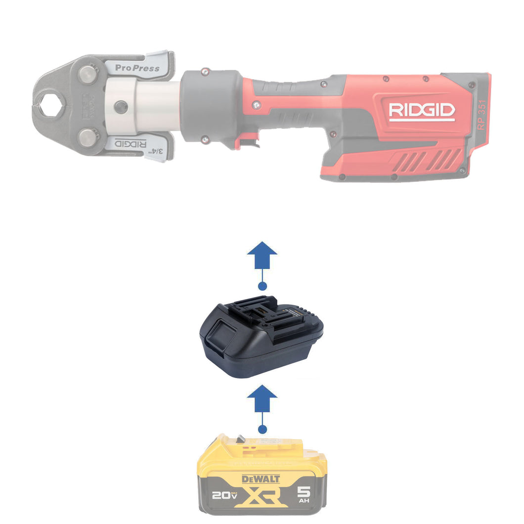 thumbnail image 2 of Battery Adapter – Convert Dewalt 20V Max Batteries To Fit Ridgid 18V/20V Power Tools (Adapter Only) 2 of 5