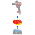 Adaptateur de batterie Hercules 20V vers Milwaukee 18V