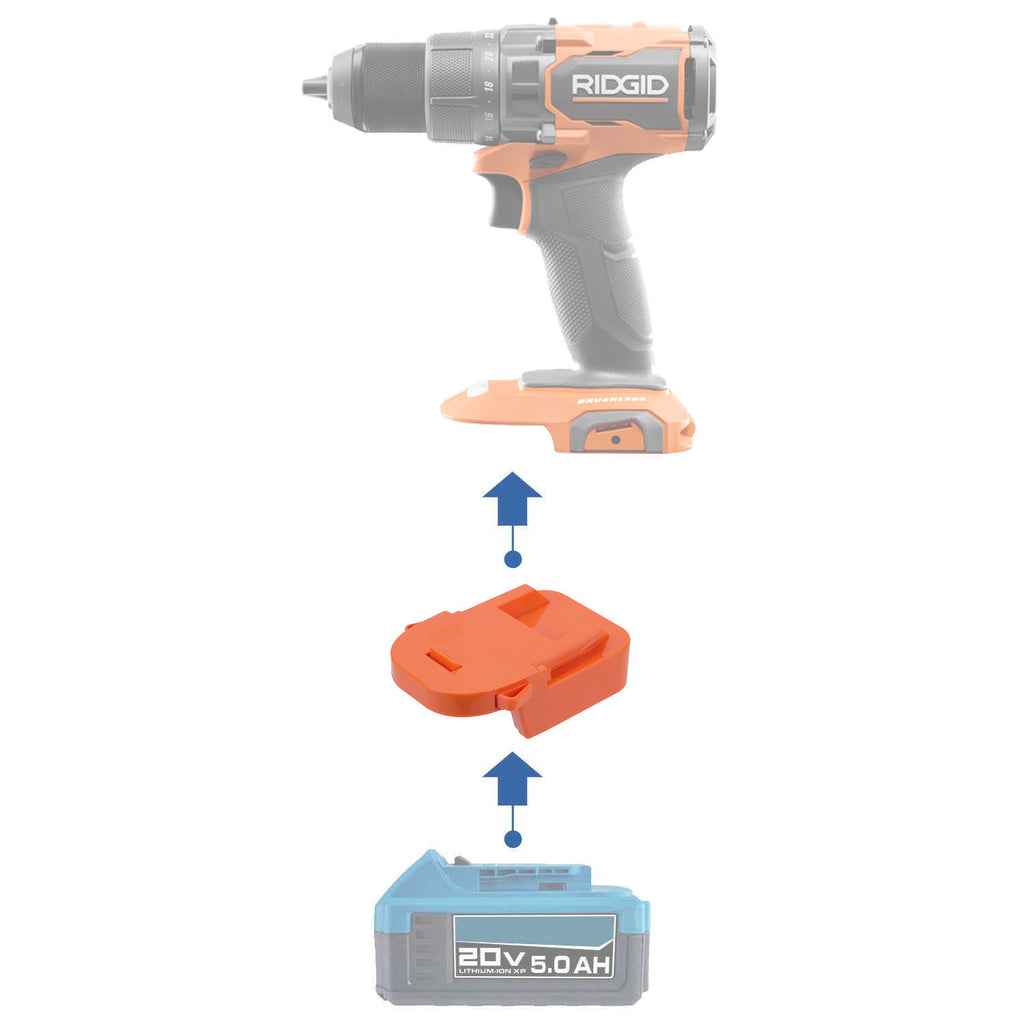 Hercules 20V auf RIDGID 18V Batterieadapter