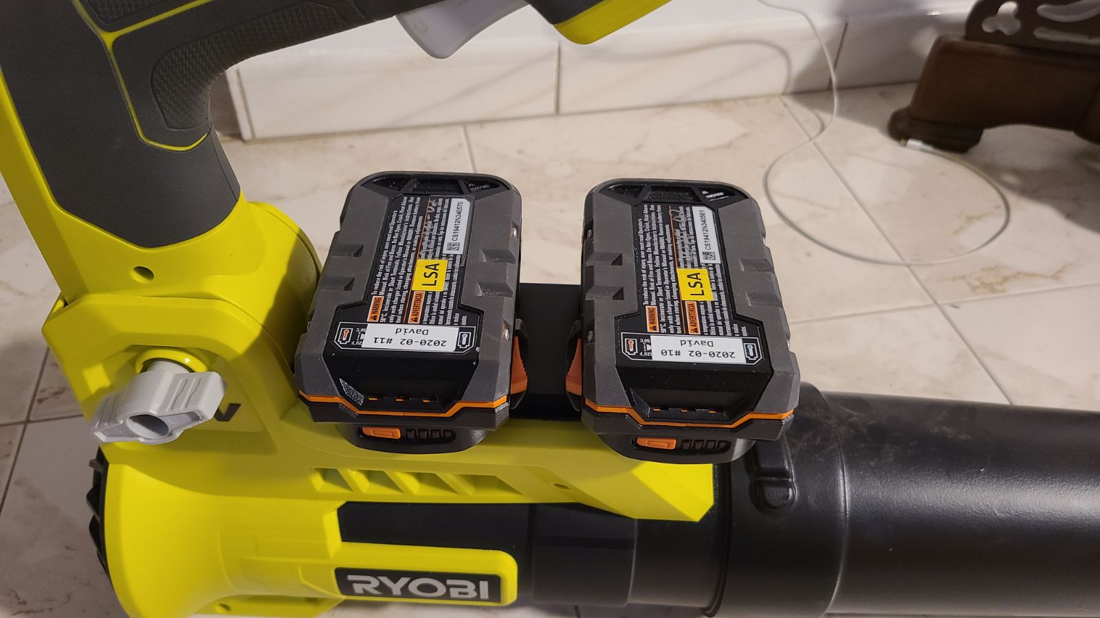 RIDGID 18V to Ryobi 40V Battery Adapter