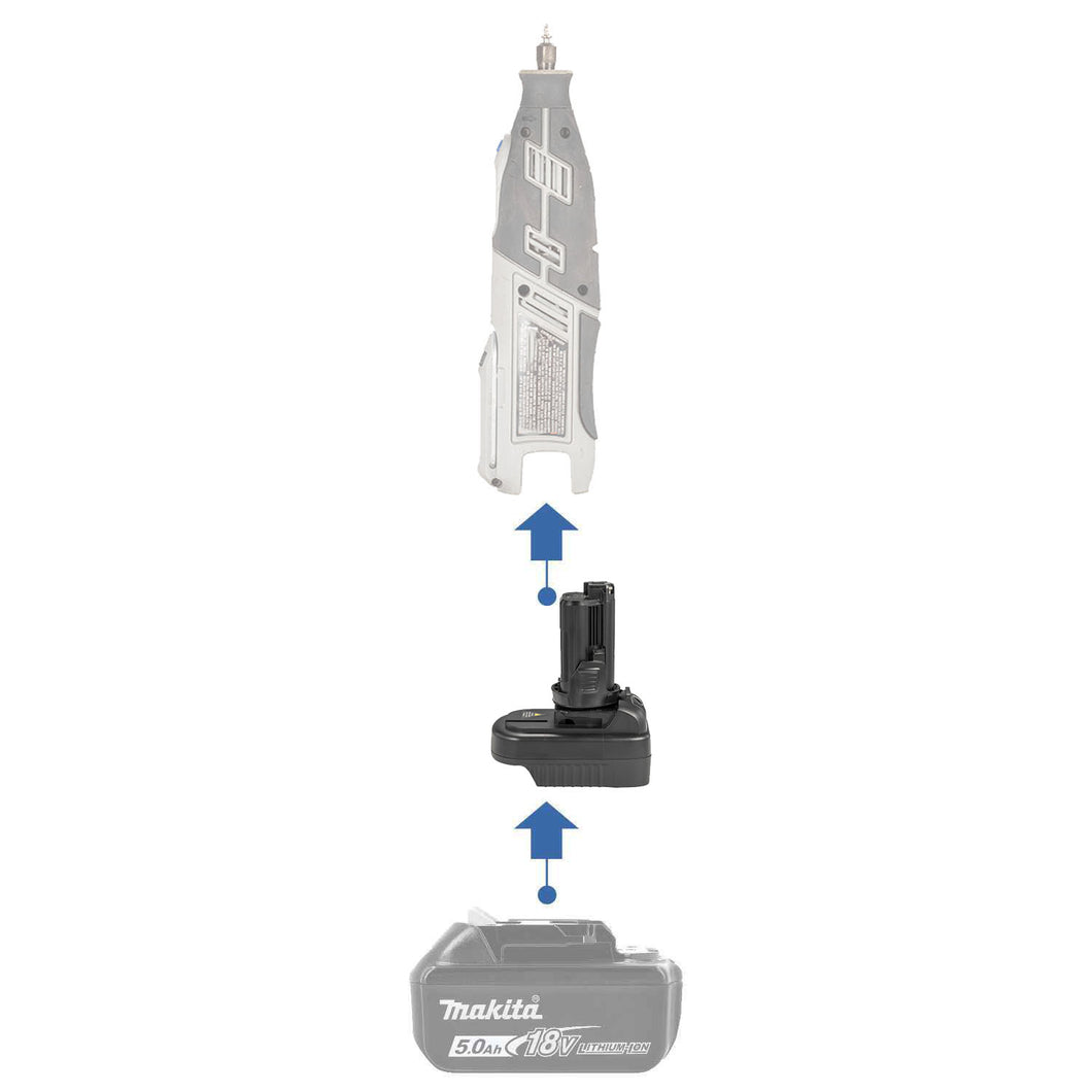 Makita 18V auf Dremel 12V (8220 8250) Batterieadapter