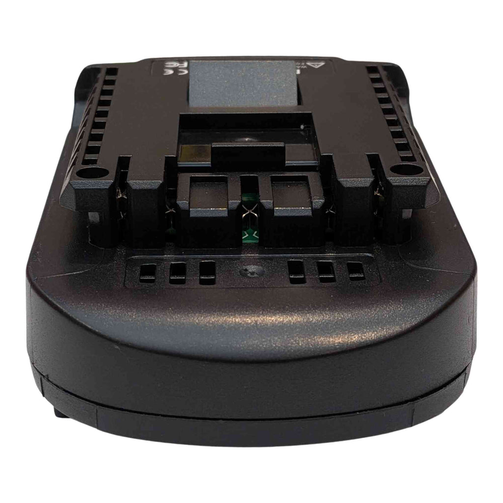 Makita 18V LXT to Bosch 18V GBA (Blue) battery adapter - end view of the Bosch-side terminal block