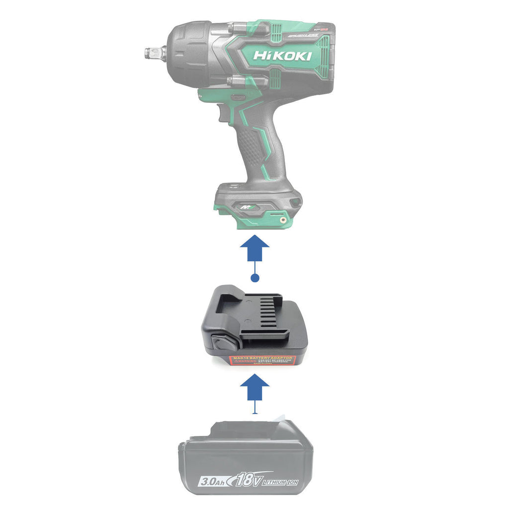 Makita 18V auf Hikoki 18V Batterieadapter